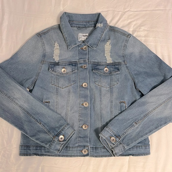 Ci Sono Jackets & Blazers - Ci Sono Distressed Denim Jacket